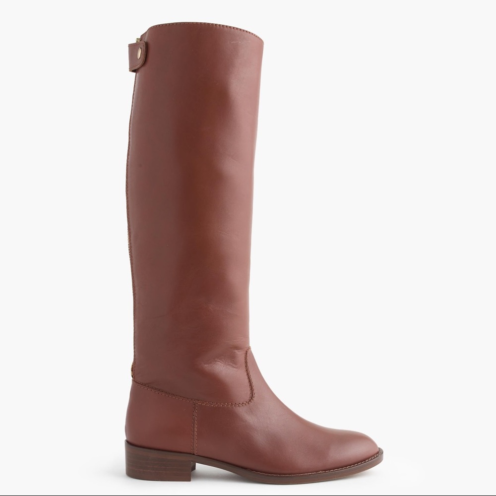 J Crew Field Riding Boots brown 7.5 - Picture 1 of 7
